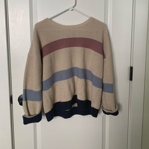 cozy striped sweater